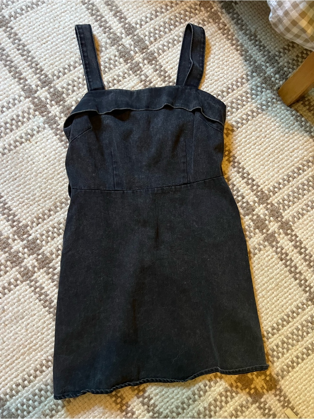 NWT black Denim Mini Dress